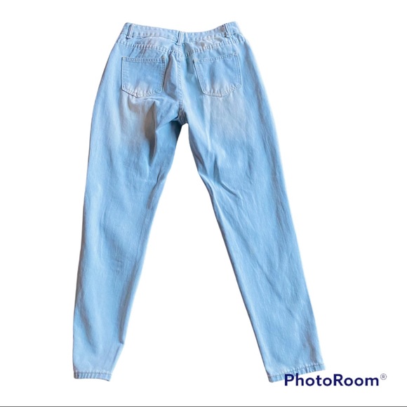 Yellow Distressed Jeans - Picture 3 of 6